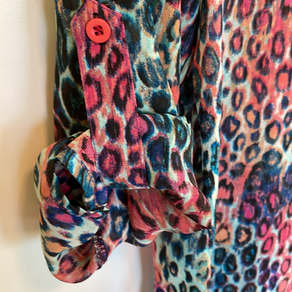 Care Of You Swim Dress Coverup Size M/L Leopard Print. Scarf-Like Material. - Picture 6 of 6